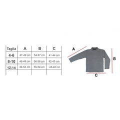 VKA31 Pack 4 T-shirt manches longues garçon WIFER col haut et intérieur polaire