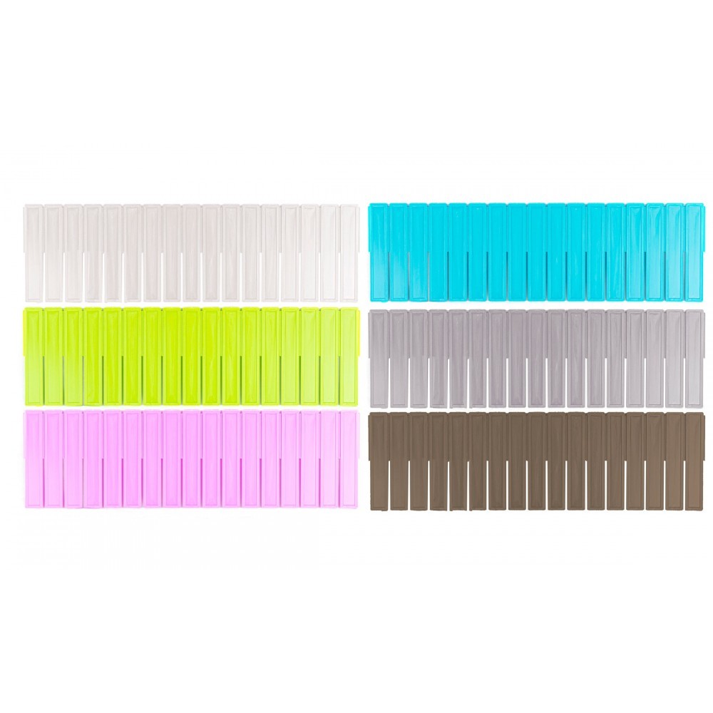 Lot de séparateurs en plastique organiseur modulaire pour tiroirs 130x435mm