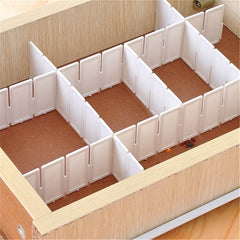 Lot de séparateurs en plastique organiseur modulaire pour tiroirs 50x435mm