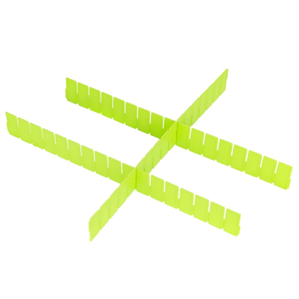 Lot de séparateurs en plastique organiseur modulaire pour tiroirs 50x435mm