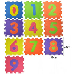 BricoBravo tapis de puzzle modulaire de 9 pièces, 32X32cm EVA Chiffre