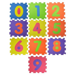 BricoBravo tapis de puzzle modulaire de 9 pièces, 32X32cm EVA Chiffre