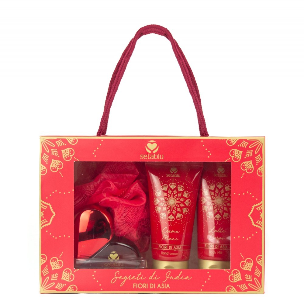 572637 Coffret surprise SETABLU SECRET D'INDE 4 en 1 crème, lait et éponge
