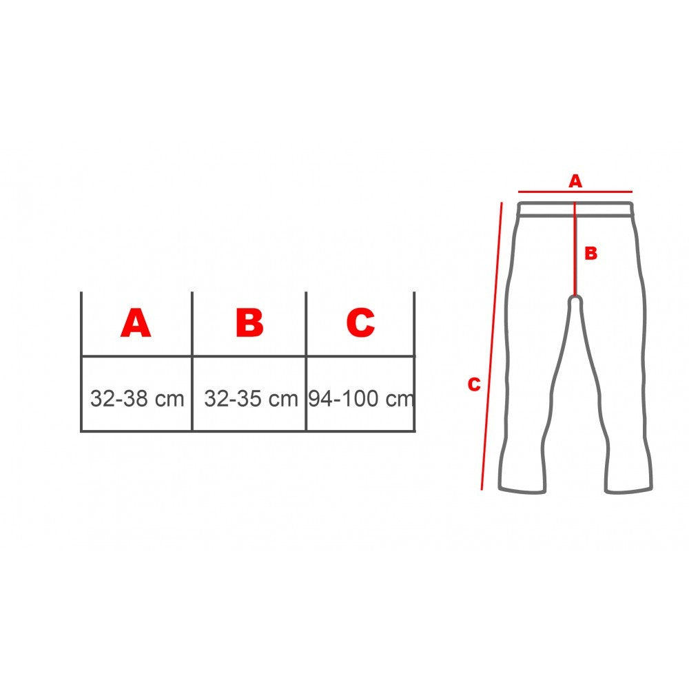 Lot de 3 Leggings thermique - MEGGINGS - Rabat avec clips en tissu extensible
