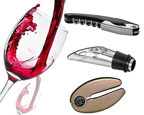 Set 3 pièces pour servir bouteilles de vin - WELHOME