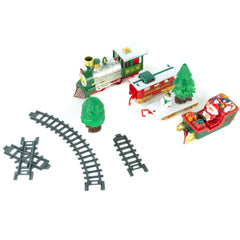 107006 Train de Noël Balocchi avec piles 22 Pcs rails et wagons pour sapin