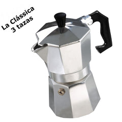 Cafetière italienne Métal 3 tasses de café - espresso- homemade- WELKHOME