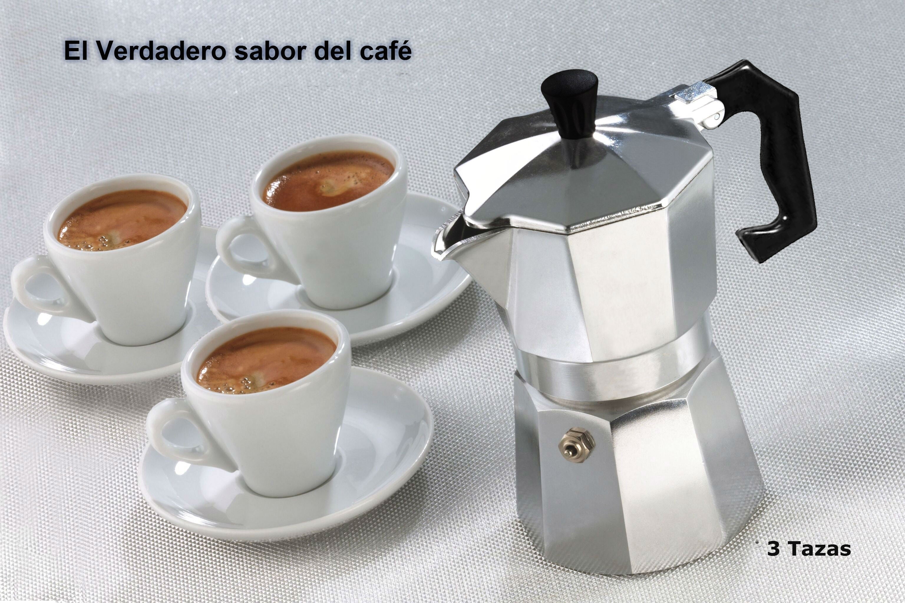 Cafetière italienne Métal 3 tasses de café - espresso- homemade- WELKHOME