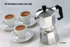 Cafetière italienne Métal 3 tasses de café - espresso- homemade- WELKHOME