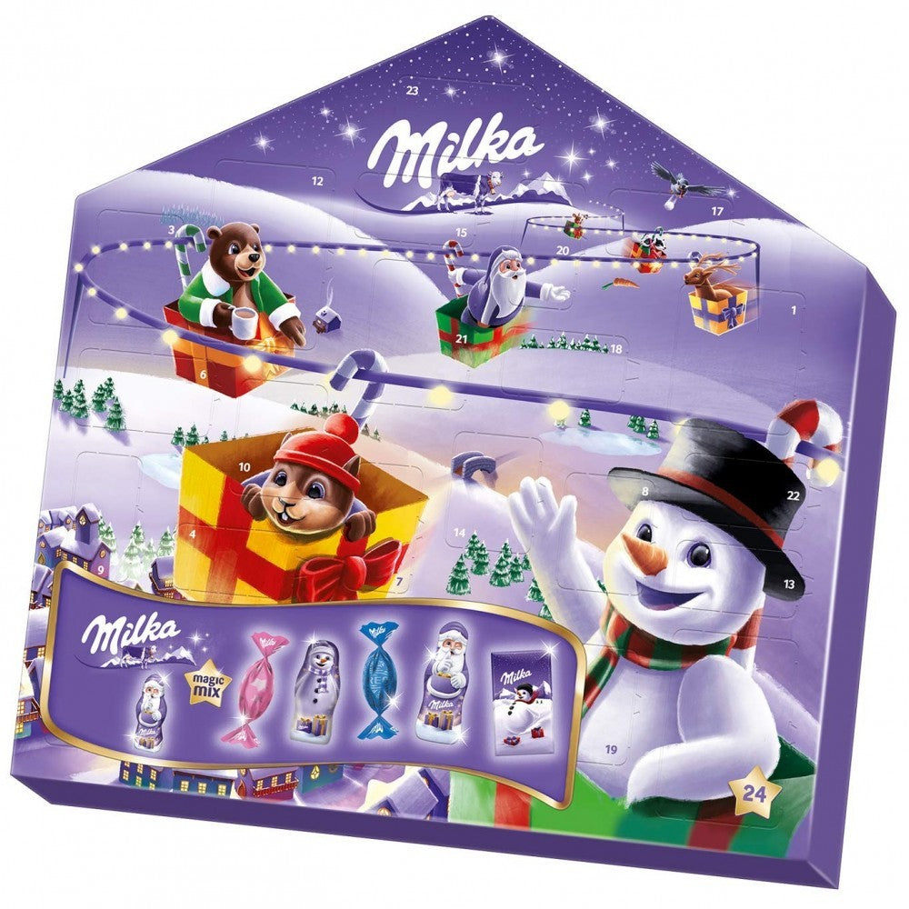 Calendrier de l'Avent Milka Magic Mix 204 gr au chocolat 24 pièces