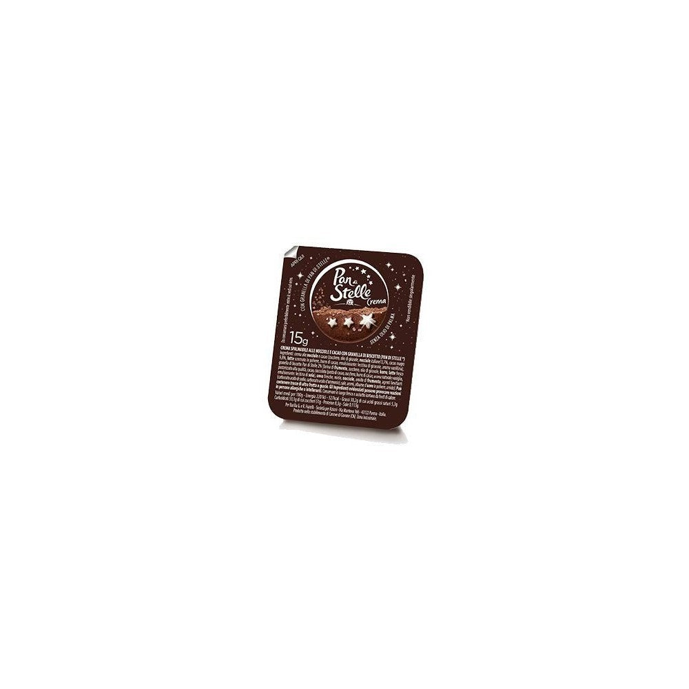 Paquet 126 unidoses x 15g de Pâte à tartiner noisette Pan di Stelle 1890g