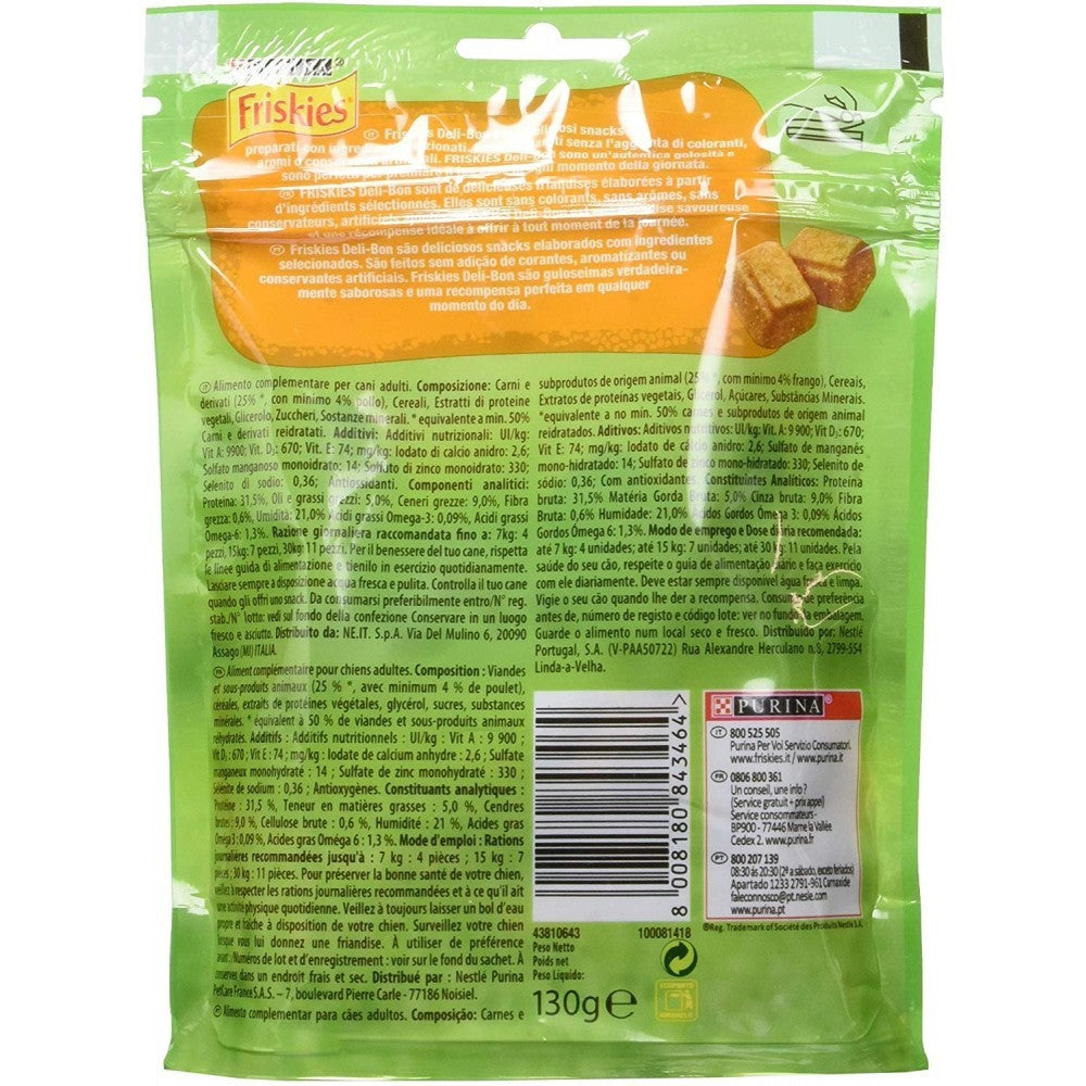 Snacks aromatisés Poulet Purina Friskies Deli Bon sans conservateur 130g