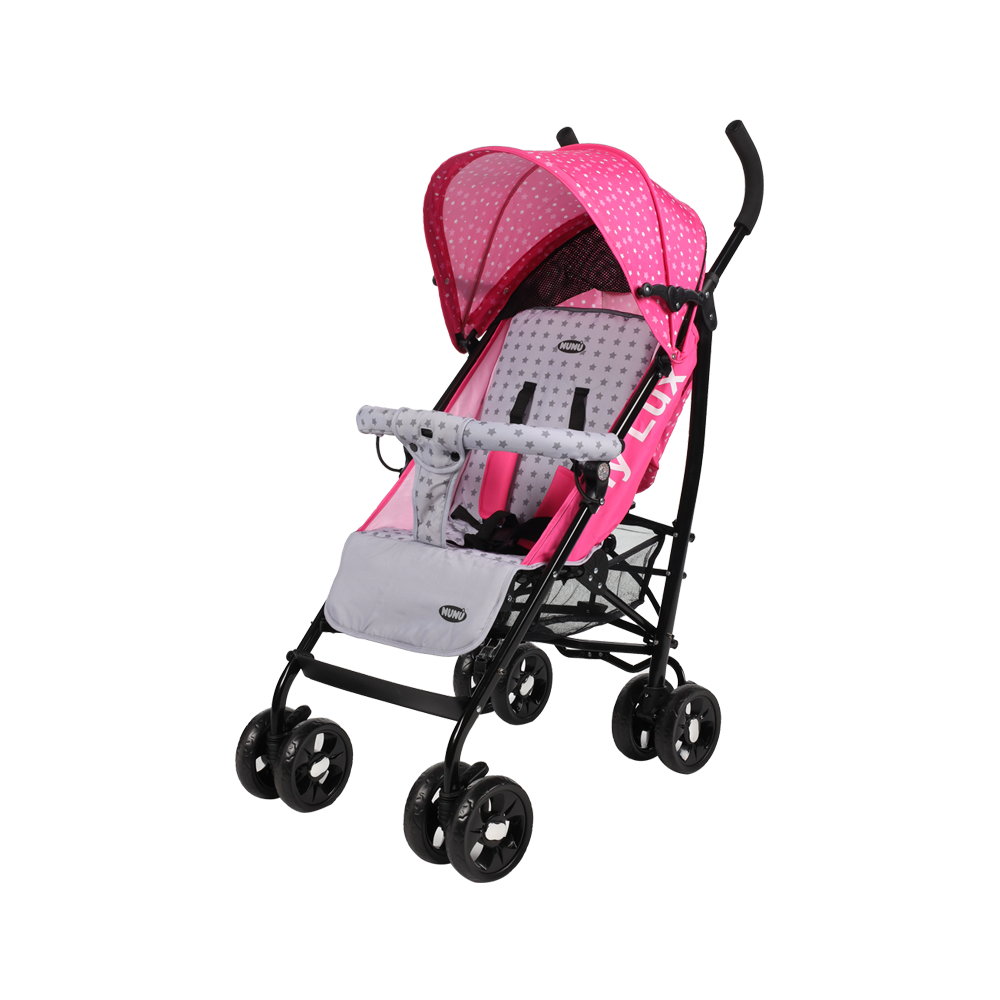 B632-GR Poussette bébé NUNU 'Fly Lux avec porte-objets 79x48.5x105 cm
