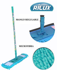 Vadrouille en microfibre manche extensible et télescopique avec motifs - RILUX