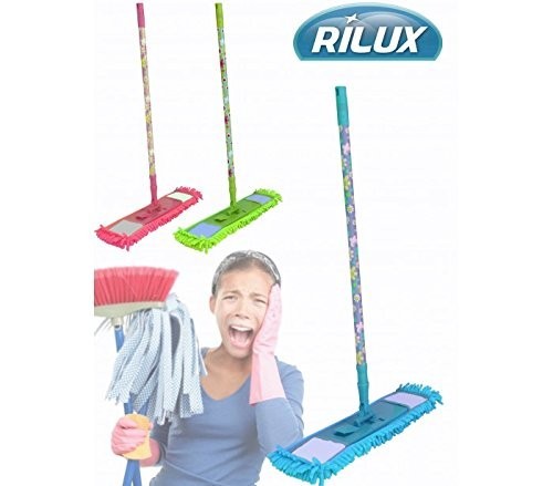 Vadrouille en microfibre manche extensible et télescopique avec motifs - RILUX