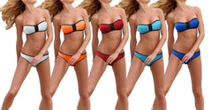 Maillot de bain bikini bandeau en néoprène MWS bande Ahead mod. SPORTY effet 3D