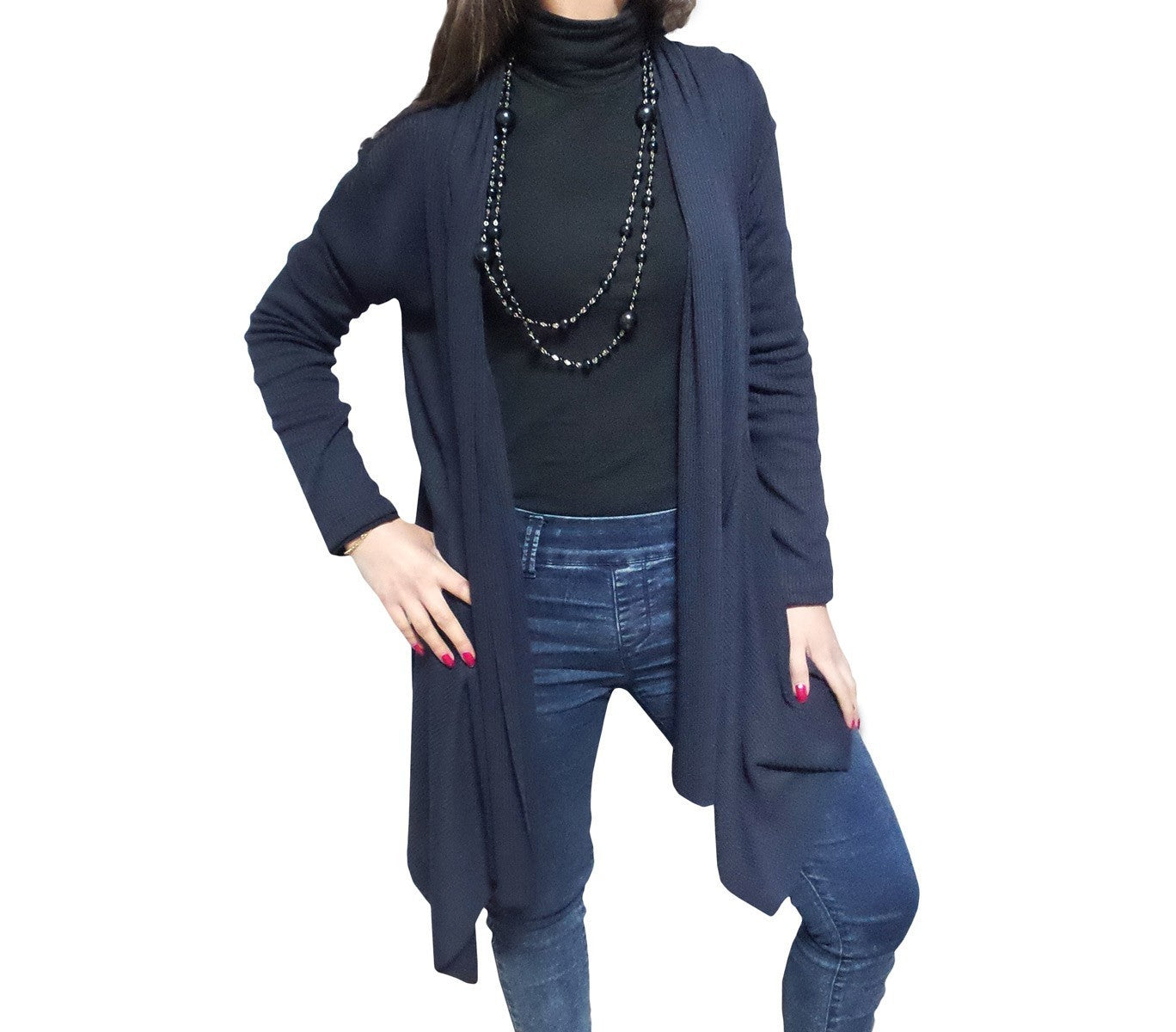 Lot de 2 cardigans / gilets différentes couleurs manches longues