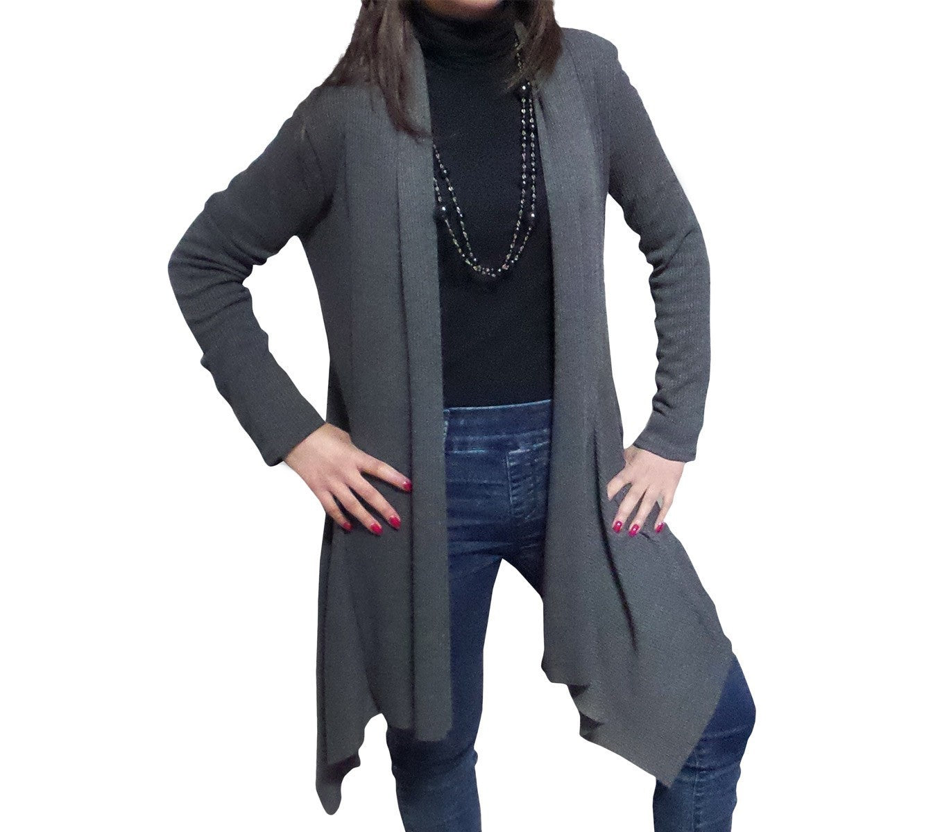 Lot de 2 cardigans / gilets différentes couleurs manches longues