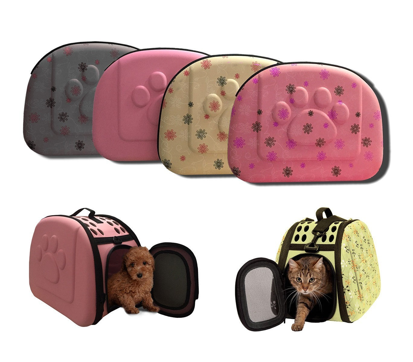 Cage/ Sac de transport avec boucle chiens chats et petits rongeurs 40x28x33 cm
