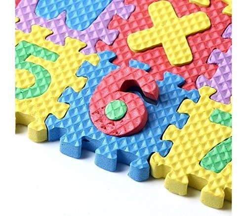 Tapis lettres et chiffres Puzzle 36 pcs - 17 x 17 cm monde de jeux 529052