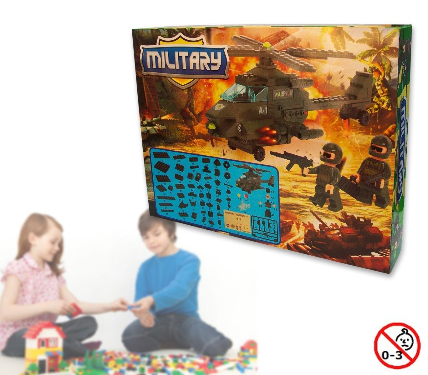 Jeu de construction - ARMEE - 160 piéces à assembler - 371142