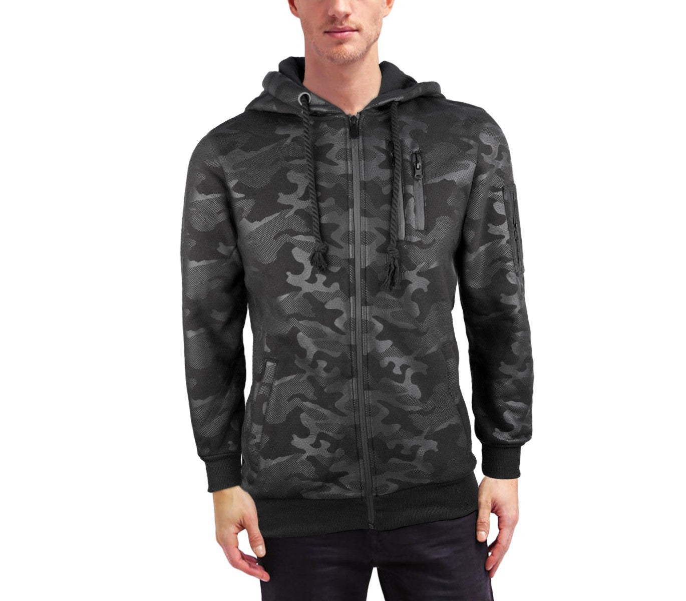 NJ01 Sweat à capuche zippé URBA BOY  pour homme modèle IMPERIAL en 3 couleurs