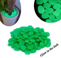 Pack 100 pierres lumineuses décoratives qui brillent dans le noir