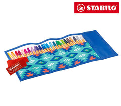 8825-061 Trousse enroulable 25 feutres Stabilo Point 88 trait 0,4 mm