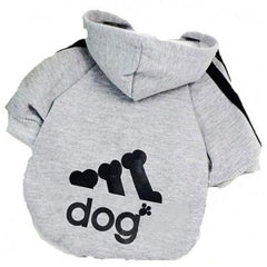 Sweat à capuche sportif pour chiens de petite taille en plusieurs couleurs