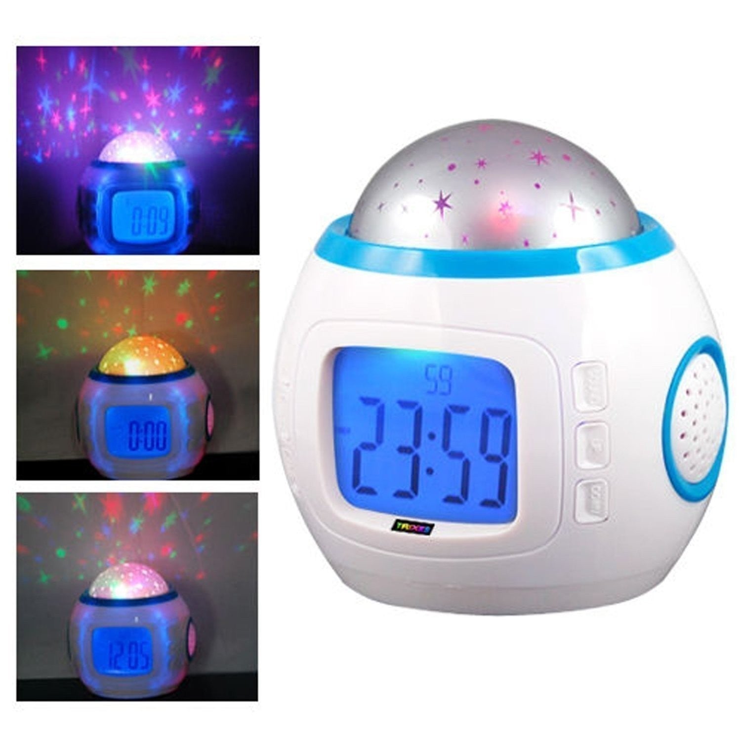 Réveil projection numérique LCD avec date et la température -projecteur d'étoile