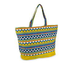 0658T Sac de plage en plusieurs couleurs modèle Jamila by Sabrina motif ethnique