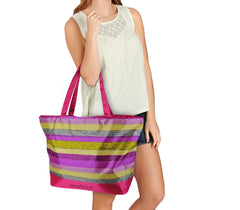 0658T Sac de plage en plusieurs couleurs modèle Amie by Onshore double poignée