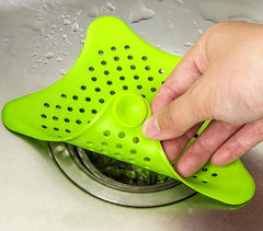 4345 Set de 2 filtres déchets vidange d'évier et douche en forme d'étoile de mer