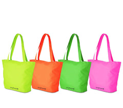 382509 Sac de plage femme Onshore fluo double poignée et fermeture éclair