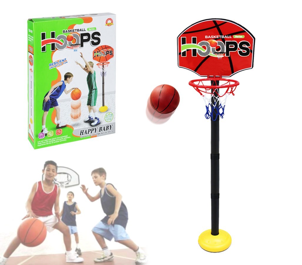 401269 Playset de basket-ball pour enfants panier réglable en hauteur et ballon