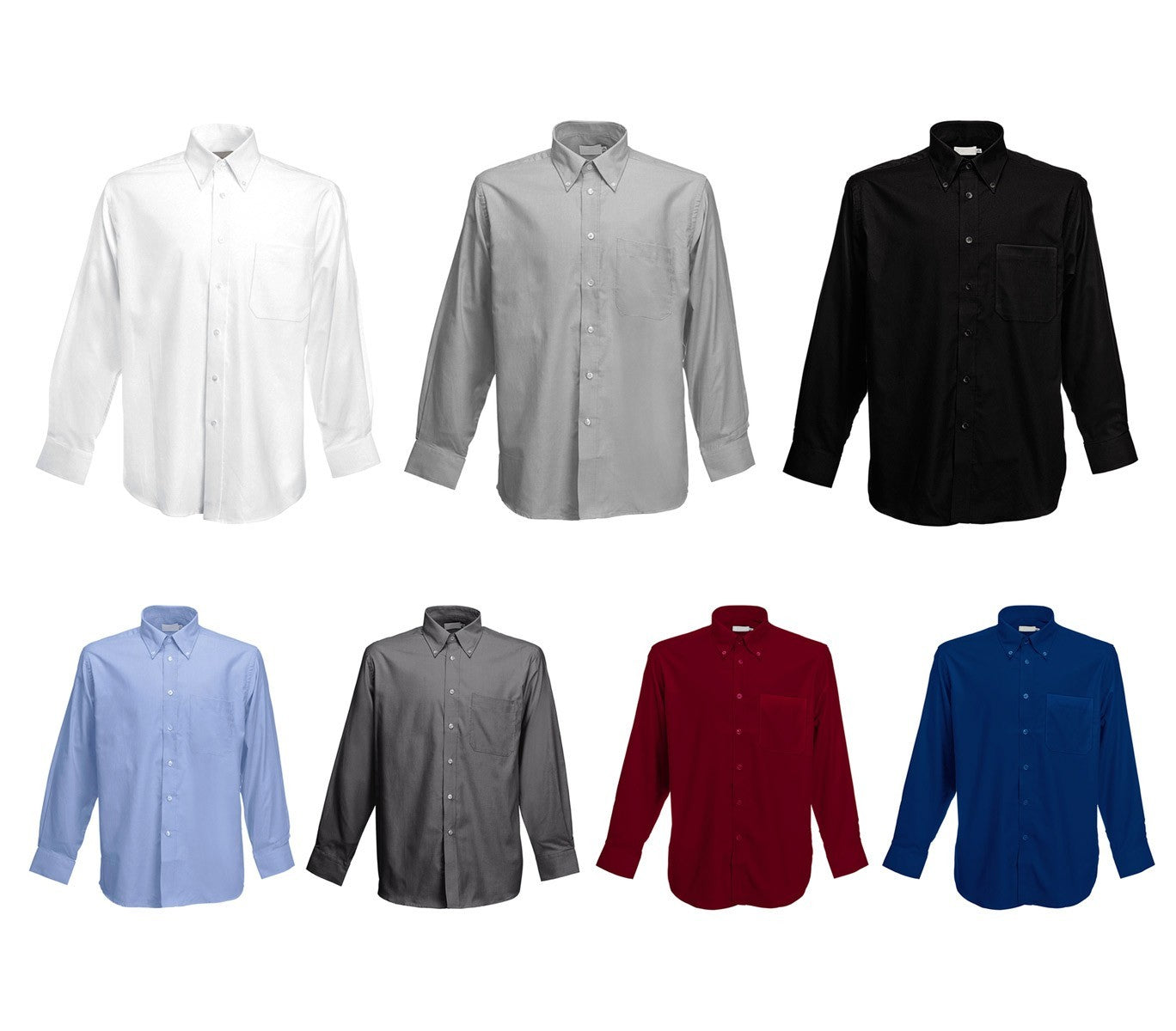 chemise coton pour hommes ALEX coupe droite col classique différentes couleurs