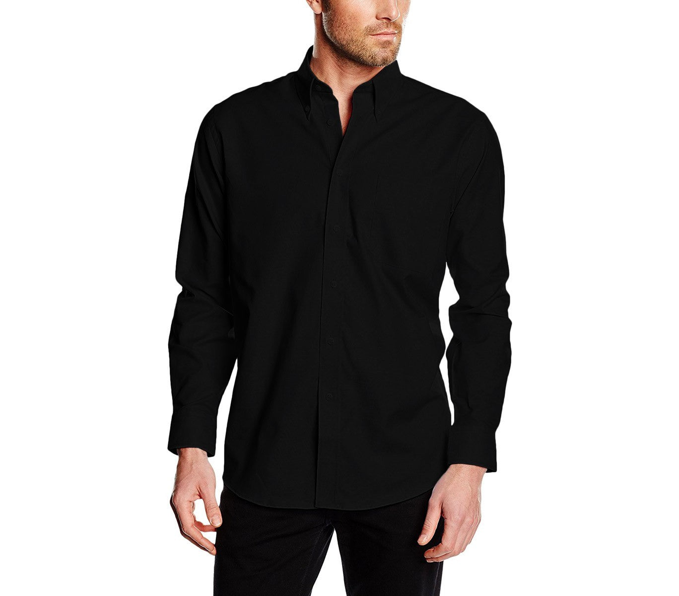 chemise coton pour hommes ALEX coupe droite col classique différentes couleurs