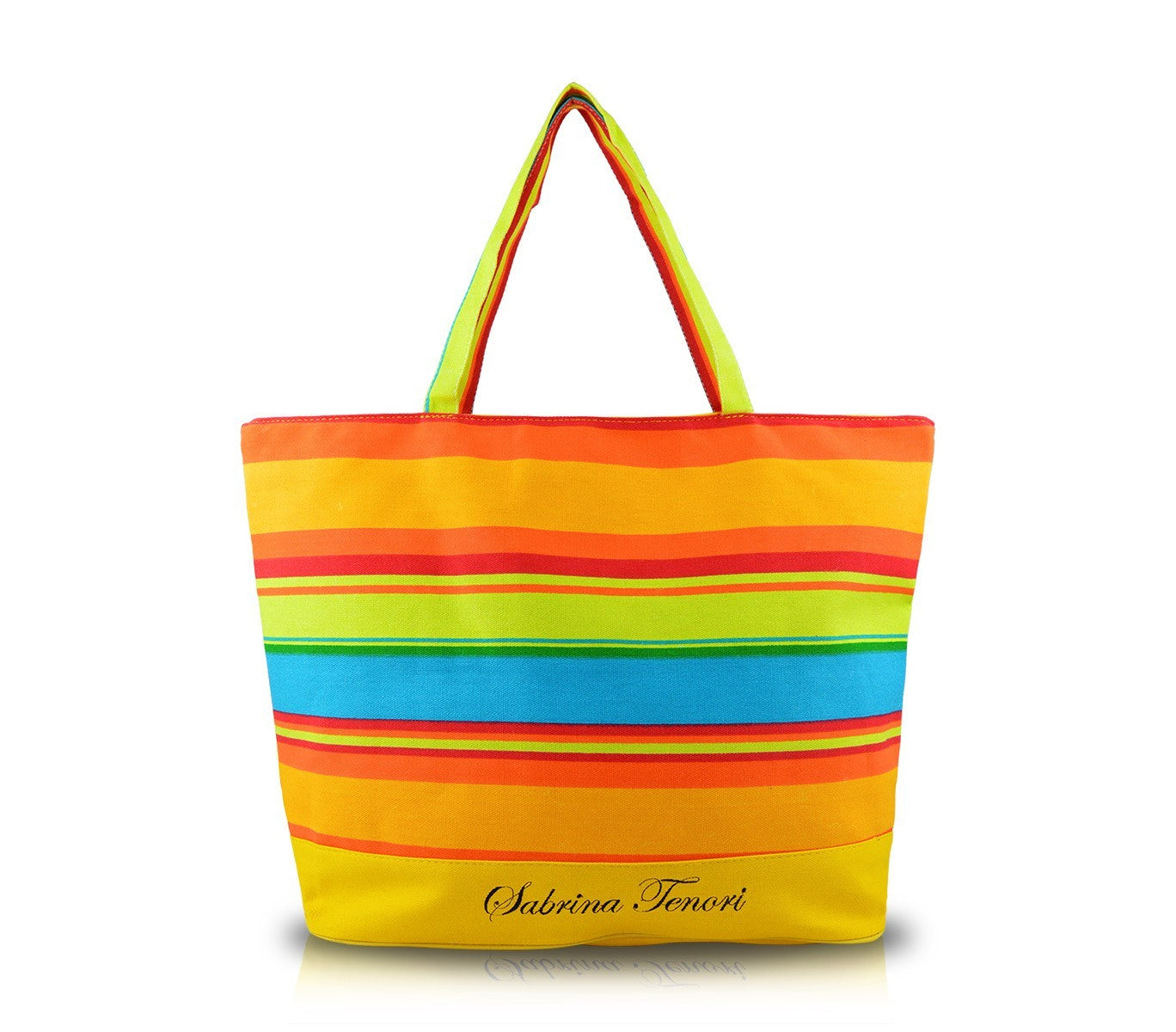 Sac de plage SABRINA modèle FULL COLOR spacieux en tissu avec fermeture zip