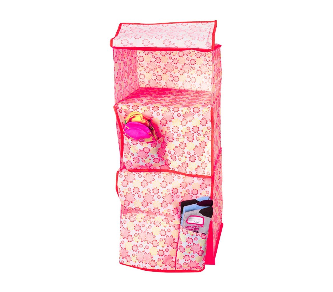748225 Organisateur de vêtements à suspendre 3 tablettes 68 x 30 x 30cm