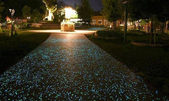 Pack de 200 pierres lumineuses fluorescentes décoratives glow in the dark