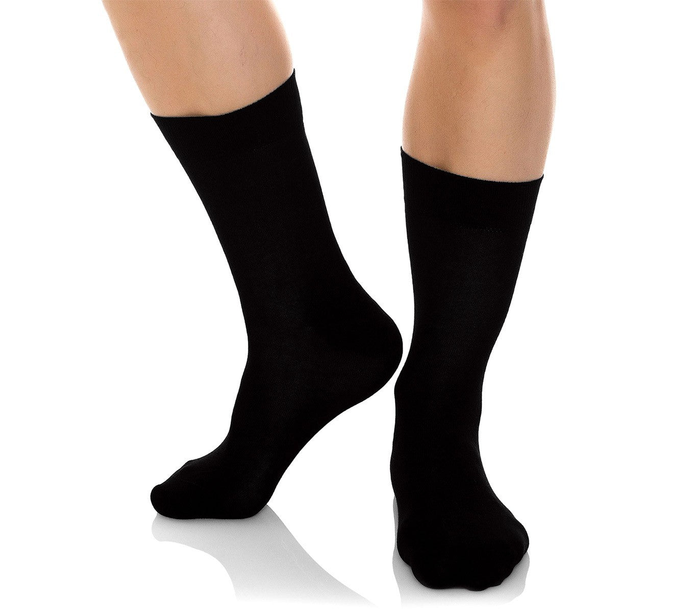 N826 Pack de 6 ou 12 paires de chaussettes noires courtes hommes en coton chaud