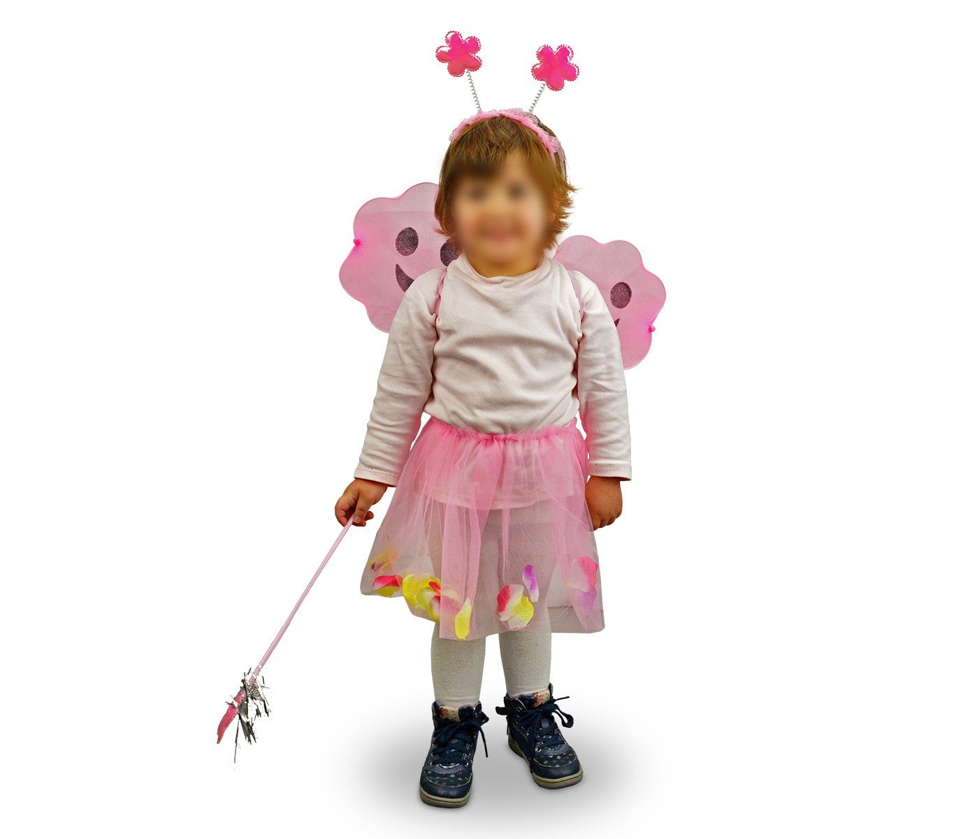 620256 Déguisement de Fée avec Ailes et Fleurs pour fille de 3 à 5 ans