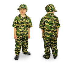 619397 Costume de Carnaval déguisement Militaire pour enfant de 3 à 12 ans