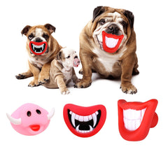 15968 Jouet à mordre SMILE pour chiens avec son en caoutchouc naturel