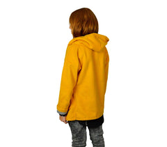 3448 Manteau pour enfant en polaire avec capuche mod. Amabel 2 couleurs 9-16 ans