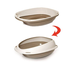 10533 Litière ouverte pour chats SHUTTLE à bords relevés anti-projections 57 cm