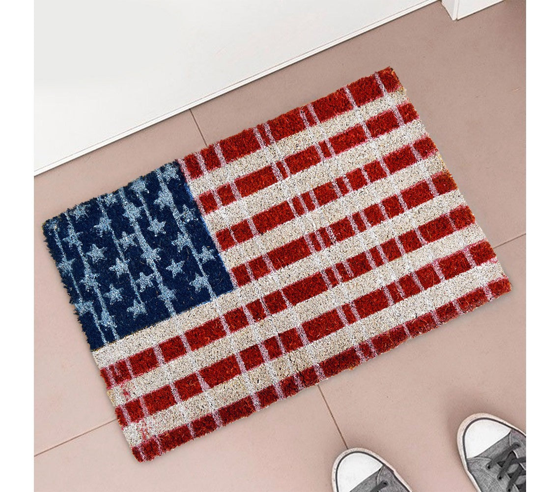239803 Paillasson antidérapant en fibres de coco 40 x 60 cm mod. FLAGS