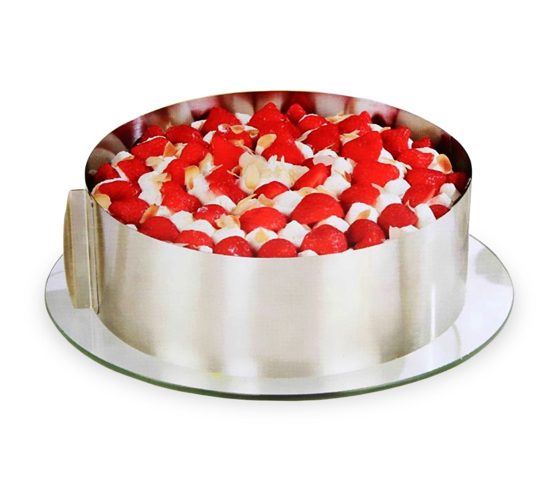274088 Anneau à gâteau réglable de 16 À 30 cm -Moule à tarte en acier