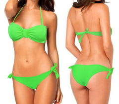 XS5077 Maillot bikini bandeau mod. Bonny avec un nœud vintage by MWS AHEAD