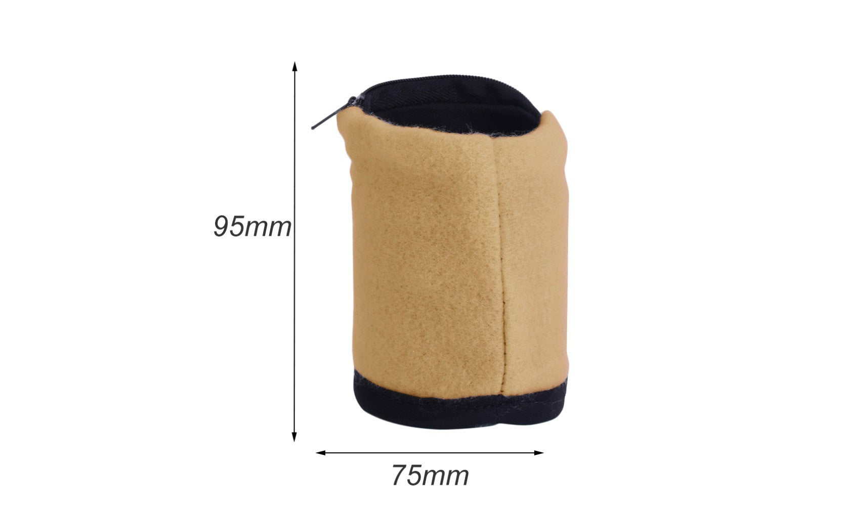 Essui sueur poignet / brassard en microfibre avec porte-monnaie - poche zip